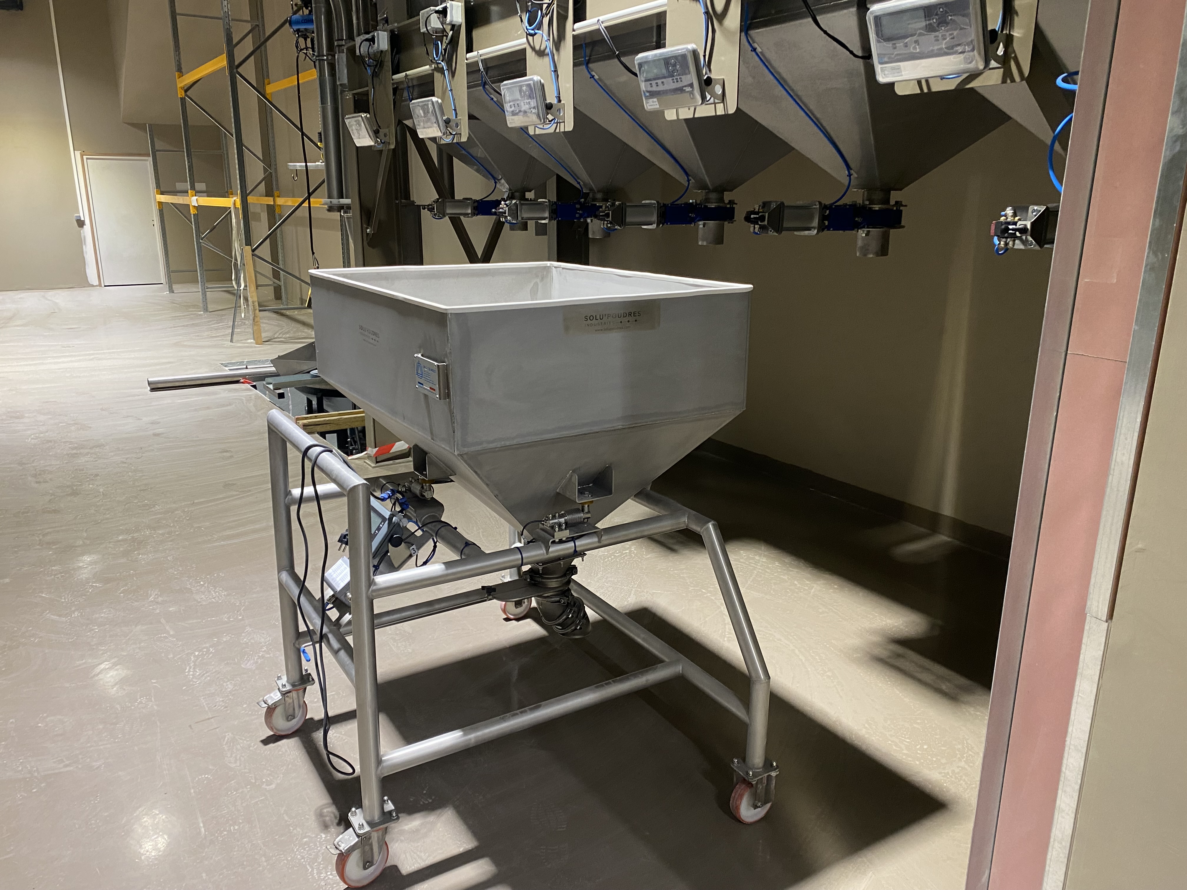 Process café : transfert, silo et dosage en sachet